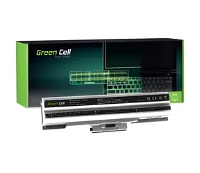 Green Cell pre Sony Vaio VGN-FW PCG-31311M VPCCW VPCF strieborná / Batéria pre notebook / Li- ION 11.1V / 4400mAh