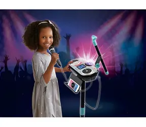VTech Kidi Super Star DJ Studio čierna / DJ mixpult s mikrofónom / Nahrávanie skladieb / od 6 rokov