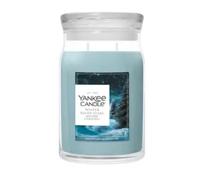 Yankee Candle Vonná sviečka Winter Night Stars veľká 2 knôty / Doba horenia 60-90 h / 9,3 × 15,7 cm