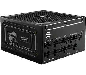 MSI MAG A1000GL PCIE5 II čierna / Zdroj / 1000W / ATX 3.1 / PCIe 5.1 / 80 PLUS Gold / 135mm