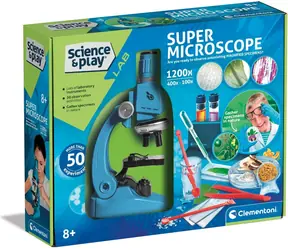 Clementoni Science&Play Super Mikroskop / Vedecká sada / zväčšenie až 1200×