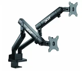 Acer Monitorstand Duo čierny / Stolný držiak monitorov / 2x 32" / VESA 75-100mm / nosnosť 8kg