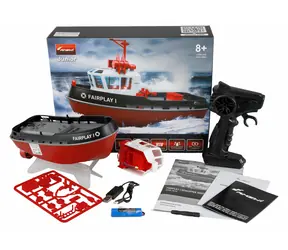 AMEWI RC čln Fairplay I čierna / RC model lode / 1:72 / RTR / 2,4 GHz