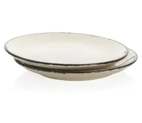 Ukiyo Sada keramických tanierov biela / Tanier / 2 ks / O 27 cm