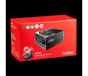 ADATA XPG CORE REACTOR II čierna / Zdroj / 1000 W / ATX 3.0 / 80 PLUS Gold / plne modulárny / 135mm ventilátor