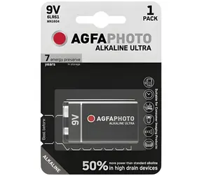 AGFAPHOTO Ultra 6LR61 / Alkalická batéria / 9V / 1 ks