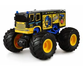 AMEWI RC Monster truck hasiči žltá/modrá / RTR / Mierka 1:18 / 2,4 GHz / svetlo a zvuk