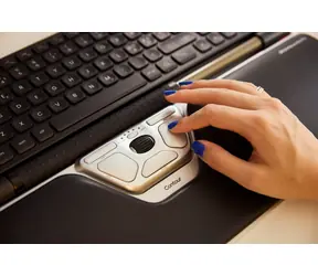 Contour RollerMouse Red PLUS strieborná / Ergonomická bezdrôtová myš / Bluetooth 5.1 / 2800 DPI / 6 tlačidiel