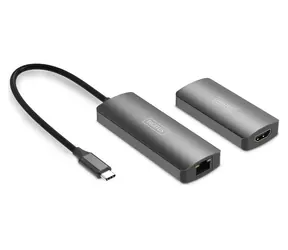 Digitus USB-C - HDMI Extender / Predlžovač signálu / CAT6A / 30 m / 4K 120Hz / HDCP 2.3
