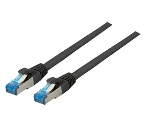 EFB Cat6a S/FTP superflex čierna