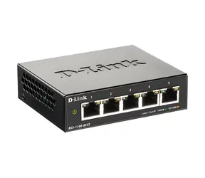 D-Link DGS-1100-05V2 / Switch / 5x Gigabit RJ45 / SMART managed / fanless