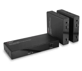 Lindy HDMI extender 70 m čierna / HDMI extender / 2 porty / 4K 60Hz / HDCP 2.2 / EDID management / Cat.6