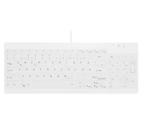 Contour ACTIVE KEY Compact biela / Klávesnica / Drôtová USB-A / Ultraplochá / Numerický blok / DE layout