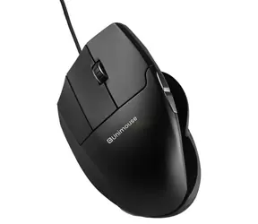 Contour UniMouse čierna, pre ľavákov / Ergonomická drôtová myš / USB-C / 7 tlačidiel