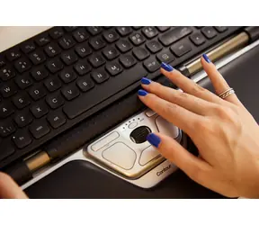 Contour RollerMouse Red strieborná / Myš s ergonomickou podložkou / 2800 DPI / 6 tlačidiel / USB-C