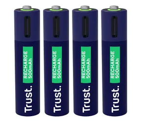 Trust 25671 Dobíjacie batérie AAA 4 ks / Nabíjacie batérie / 500 mAh / 800 cyklov