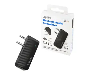 LogiLink Bluetooth audio vysielač čierna / Audio vysielač / Bluetooth 5.1 / dosah 7 m / 3,5 mm