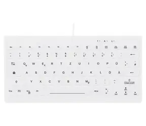 Contour ACTIVE KEY C4112 biela / Zdravotnícka klávesnica / DE layout / drôtová / mini / ultraplochá