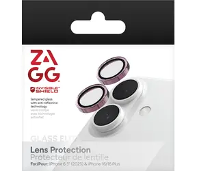 ZAGG InvisibleShield Premium Glass ružová trblietka / Ochranné sklo šošoviek / Apple iPhone 17/16/16+ / 2 ks