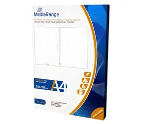 MediaRange potlačiteľné vložky pre slim DVD obaly 7mm / Vložky do DVD obalov / A4 / matné / 50 ks