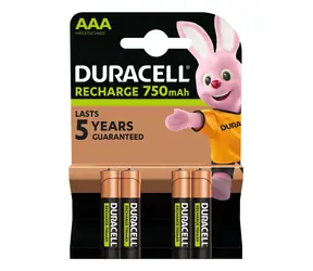 Duracell Recharge AAA / Nabíjacia batéria / 750 mAh / 1,2 V / 4 ks