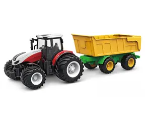 AMEWI RC traktor s prívesom biela / RTR / Mierka 1:24 / 2,4 GHz / Li- ION akumulátor