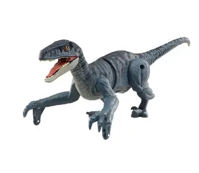 AMEWI RC dinosaurus Velociraptor sivý / 21 cm / RTR / Svetlo a zvuk / 2,4 GHz