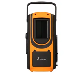 Extralink Power Ranger EPS-6000 čierno-žltá / Powerbanka / 6000 mAh / FM rádio / dynamo / solárny panel