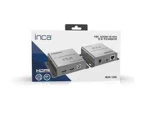 INCA IEX-120 / KVM extender / HDMI / Cat5e / Cat6 / USB-A / 4K / dosah 120 m