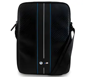 BMW Taška Carbon Blue Stripes 8" čierna / Taška