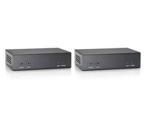 LevelOne HDMI extender Cat5 HDBaseT čierna / HDMI extender / 4K 30Hz / 100 m / HDCP / IR a RS-232