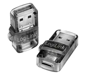 LogiLink BT0054 sivá / Bluetooth adaptér / USB-A + USB-C / Bluetooth 5.0 / dosah 10 m