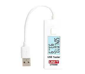 UNI-T UT658B / USB tester / 3-9 V / 0-3,5 A / LCD displej