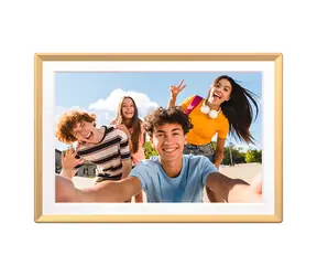 14" Arzopa D14 zlatá / Digitálny fotorámik / IPS Full HD / Wi-Fi / 32GB / dotykový displej