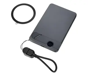 TROIKA STROMKONSERVE 5 šedá, čierna / Powerbanka / 5000 mAh / MagSafe / Bezdrôtové nabíjanie 15W / USB-C PD 20W