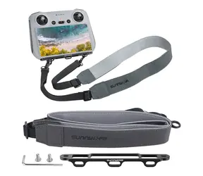 SUNNYLIFE Držiak so šnúrkou MM3-GS389 pre ovládač DJI RC / Príslušenstvo pre dron / Hliník + PU koža / 62,5-80 cm