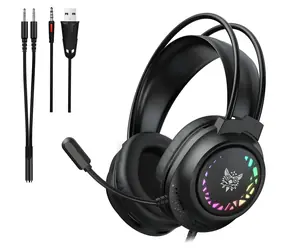 ONIKUMA X92 čierna / Herné slúchadlá / USB / jack 3,5 mm / RGB / mikrofón