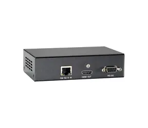 LevelOne HDBaseT prijímač čierna / AV prijímač / Cat5e/Cat6 / 2x HDMI / 2x RS-232 / 100 m