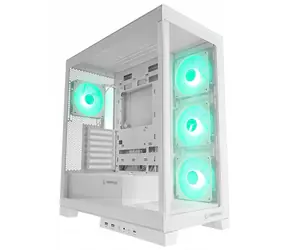 Rampage Hydra V2 biela / Skriňa / Akvárium design / 4X ARGB ventilátor