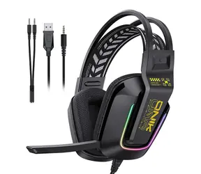 ONIKUMA X13 čierna / Herné slúchadlá / USB / jack 3.5 mm / RGB / mikrofón