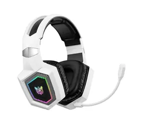 ONIKUMA GT806 biela / Herné slúchadlá / Bluetooth 5.4 / 2,4 GHz / RGB
