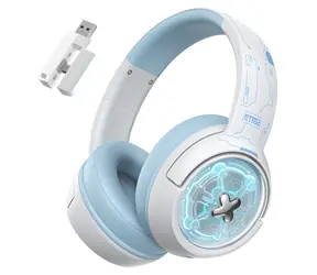 ONIKUMA GT802 biela / Herné slúchadlá / Bluetooth 5.4 / 2,4 GHz / RGB / USB-C