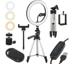 Maclean MCE610 / Kruhové LED svetlo / 10" / 12W / so statívom 110 cm