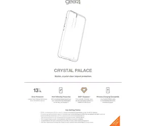 ZAGG Gear4 Crystal Palace pre Samsung Galaxy S21 FE priehľadný / Kryt / D3O ochrana