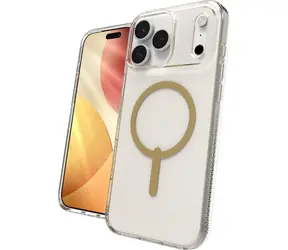 ZAGG Milan Snap Glitter zlatá / Zadný kryt / Apple iPhone 17 Pre Max / MagSafe / Grafen