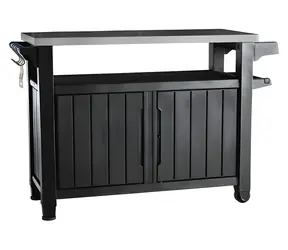 Keter UNITY XL 207L grafitový / Grilovací stolík / úložný priestor 207 l