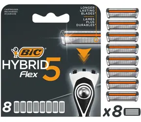 Bic Hybrid Flex 5 / Náhradná hlavica / 8 ks