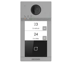 HIKVISION DS-KV8213-WME1(C) / Dverný interkom / 2 tlačidlá / čítačka kariet / 2MPx kamera / WiFi / povrchová montáž