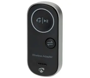 Nedis 2v1 audio adaptér čierna / Bluetooth adaptér / USB-C / Jack 3,5 mm / TX/RX / Výdrž batérie 10 h
