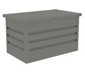 G21 Denver metalická šedá / Záhradný box / Plechový / Objem 280 l